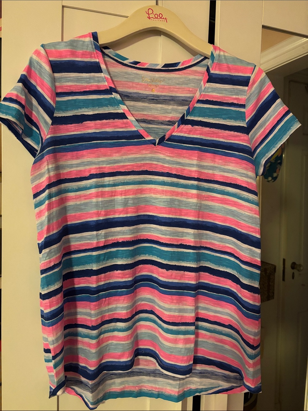 Lilly Pulitzer Etta Sandy Shell Stripe Tee